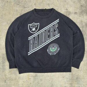 90s Oakland Raiders Style Crewneck Sweatshirt Gildan
